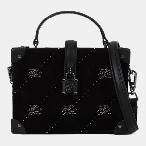 Karl Lagerfeld K/Autograph padlock rhinestone trunk bag