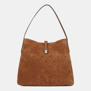 Karl Lagerfeld K/Autograph padlock suede hobo bag