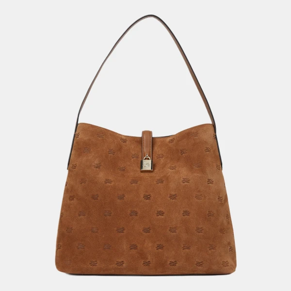 Karl Lagerfeld K/Autograph padlock suede hobo bag