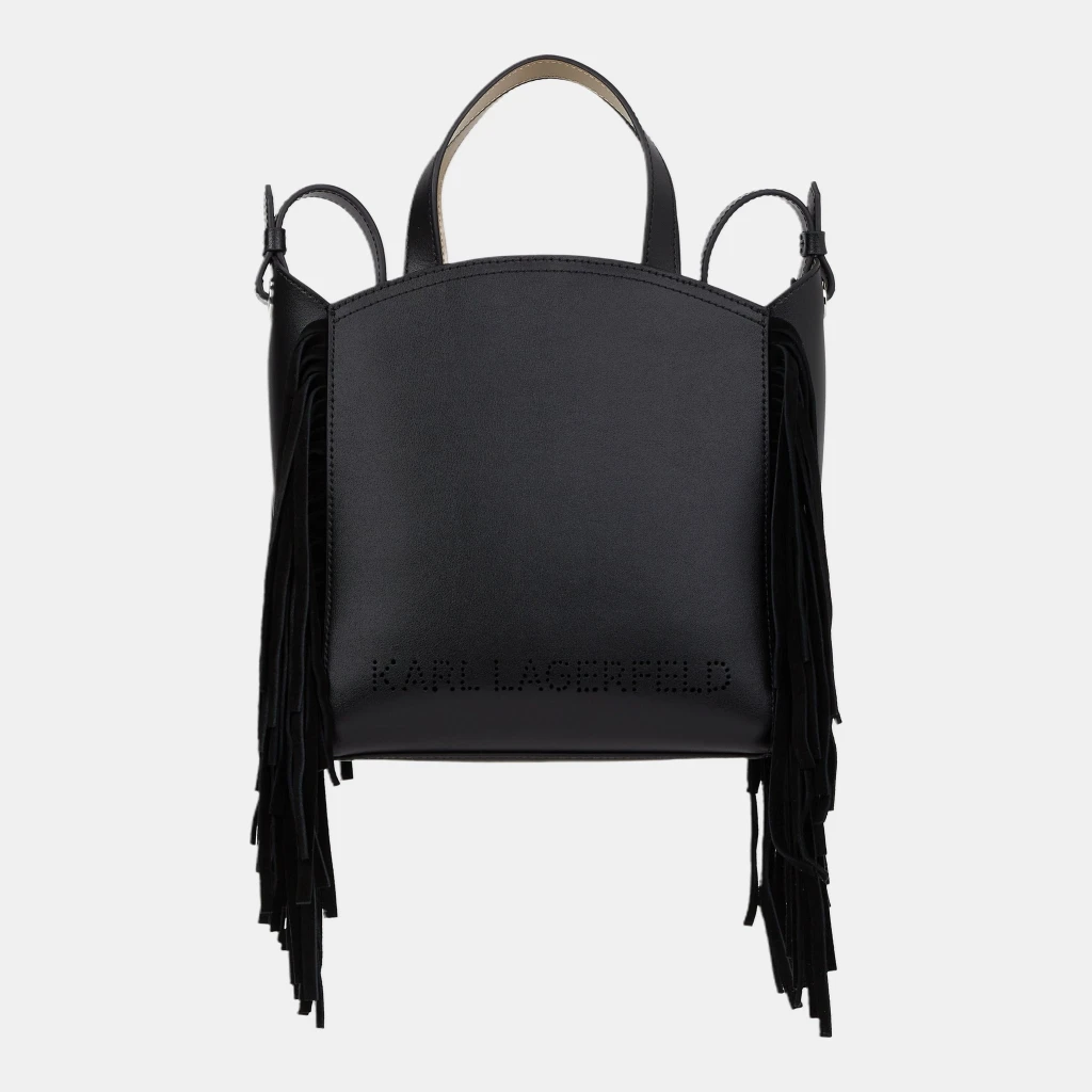 Karl Lagerfeld K/Circle small fringe tote bag