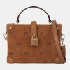 Karl Lagerfeld K/Autograph padlock suede trunk bag
