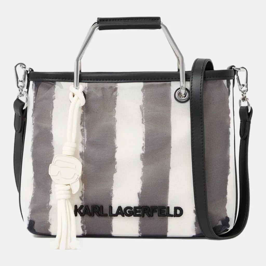 Karl Lagerfeld Ikon mesh small tote bag