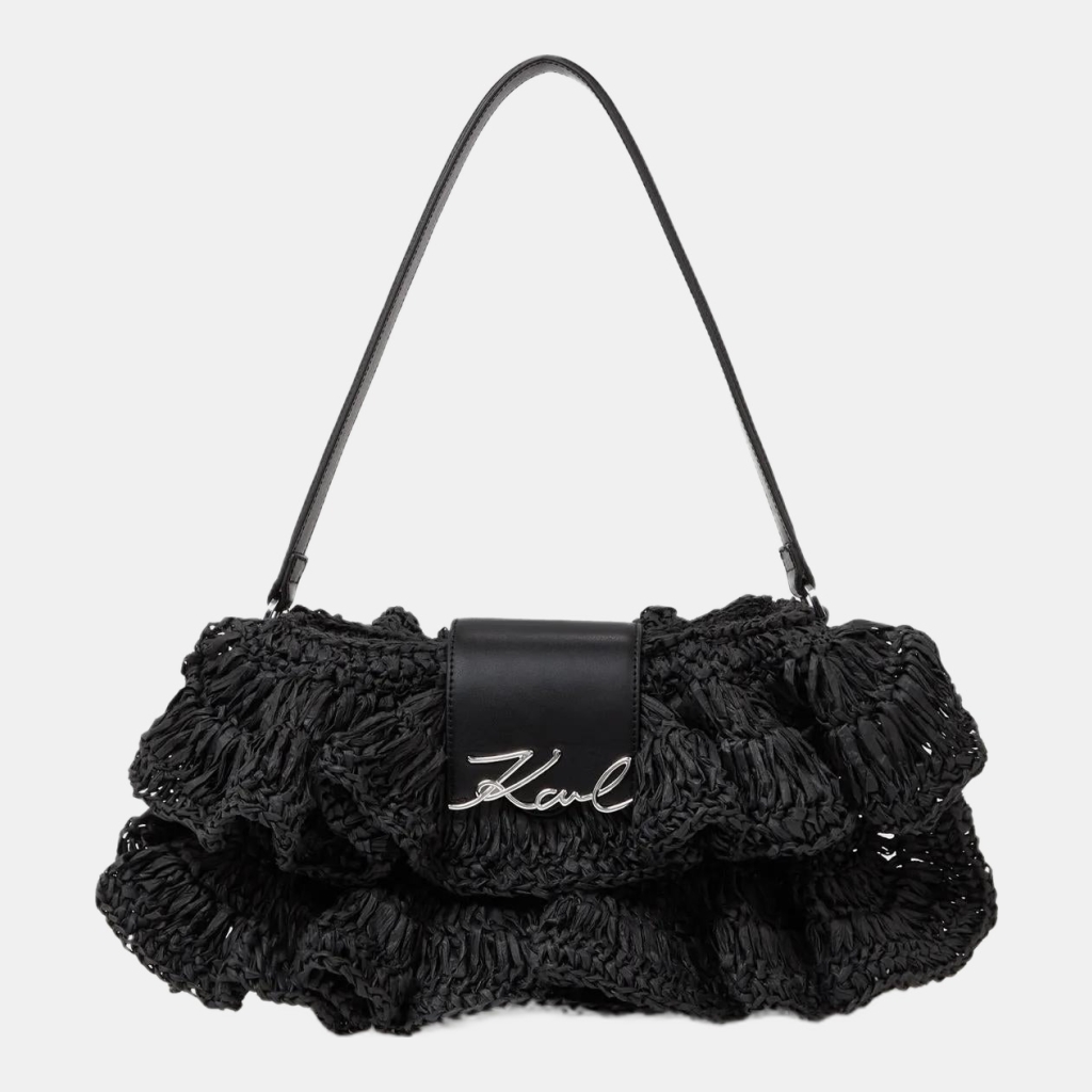 Karl Lagerfeld K/Signature ruffle shoulder bag