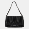 Karl Lagerfeld K/Weave flap shoulder bag
