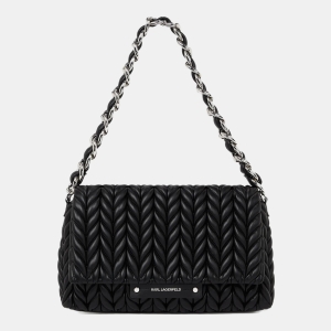 Karl Lagerfeld K/Weave flap shoulder bag