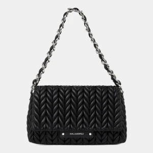 Karl Lagerfeld K/Weave flap shoulder bag