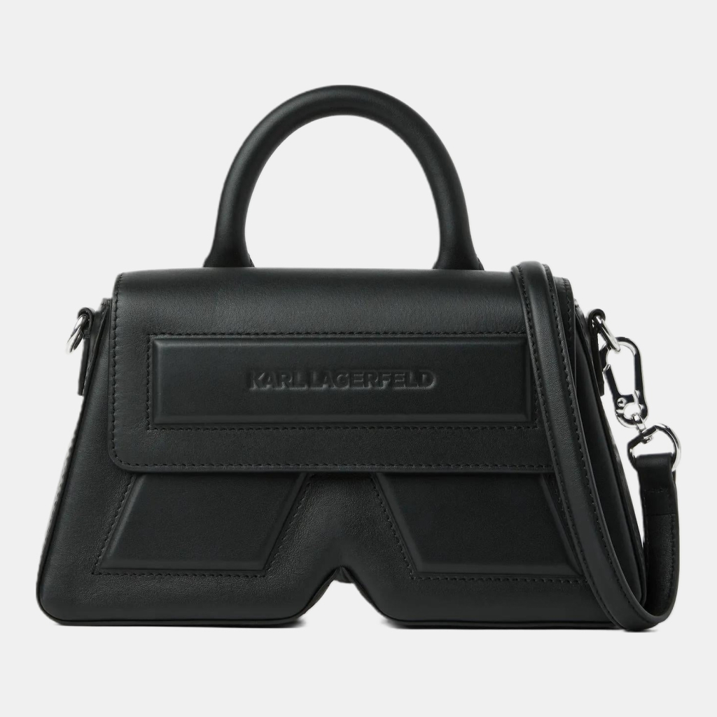 Karl Lagerfeld Ikon K leather top handle bag