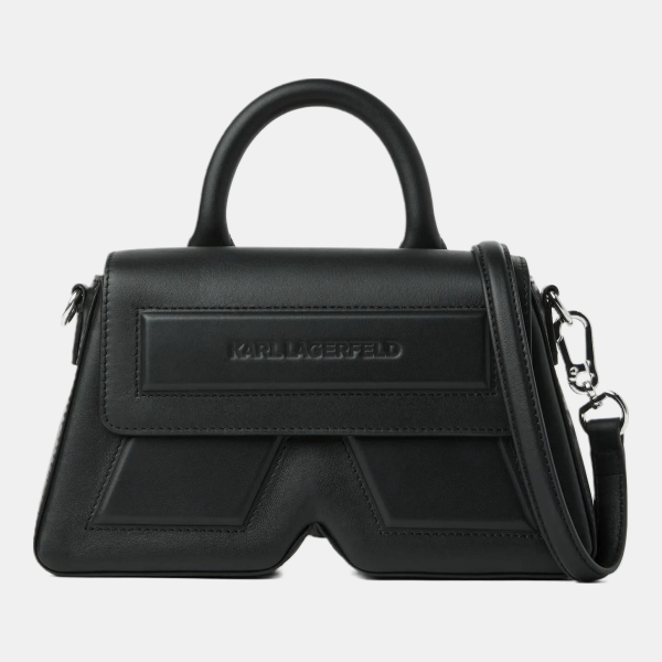 Karl Lagerfeld Ikon K leather top handle bag