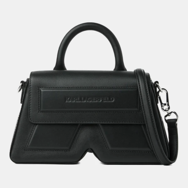 Karl Lagerfeld Ikon K leather top handle bag
