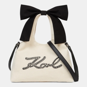 Karl Lagerfeld K/Signature ribbon bow shopper