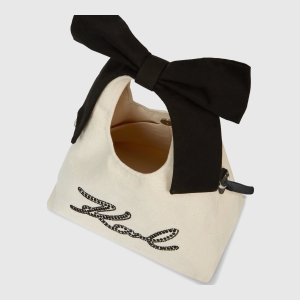Karl Lagerfeld K/Signature ribbon bow shopper - Image 6