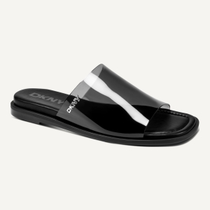 DKNY CATALINE FLAT SLIDE SANDAL - Black - Image 3