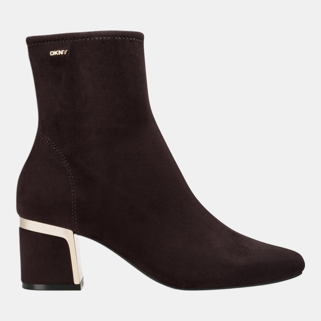 DKNY CHIARA HEELED BOOTIE - Brown