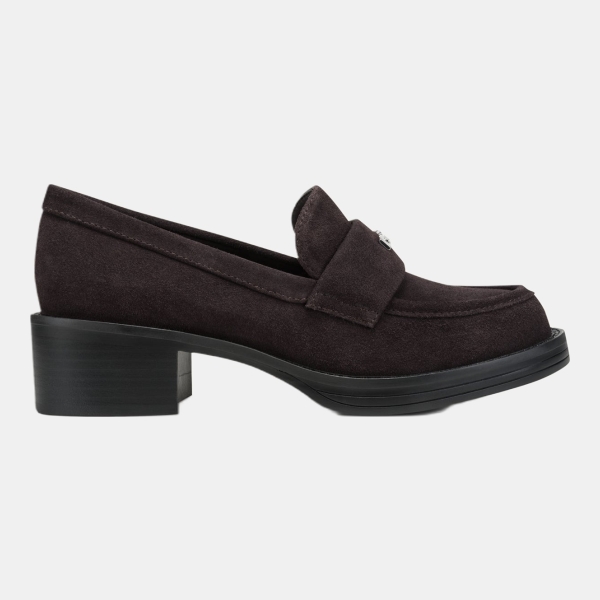 DKNY CIVELLI HEELED LOAFER - Brown
