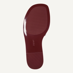 DKNY COLUMBA FLAT SLIDE - Ruby Red - Image 6