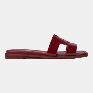 DKNY COLUMBA FLAT SLIDE - Ruby Red