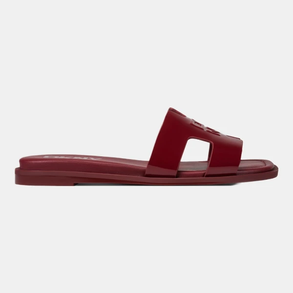 DKNY COLUMBA FLAT SLIDE - Ruby Red