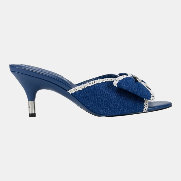 KARL LAGERFELD PARIS DAMINA DENIM SANDAL MULE - Blue