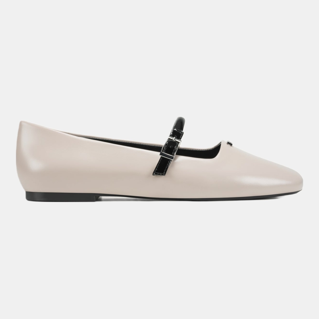 DKNY DANITA BALLET FLAT - Taupe/Black