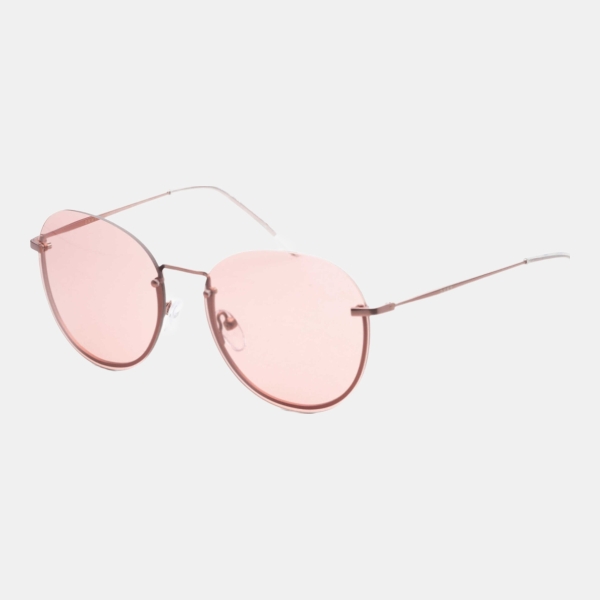 DKNY Women's Purple Round Sunglasses - Mauve