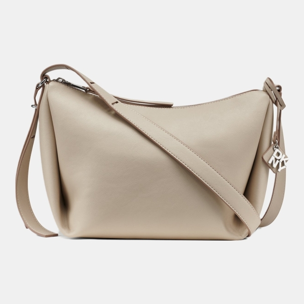 DKNY ELICIA CROSSBODY BAG - Light Taupe