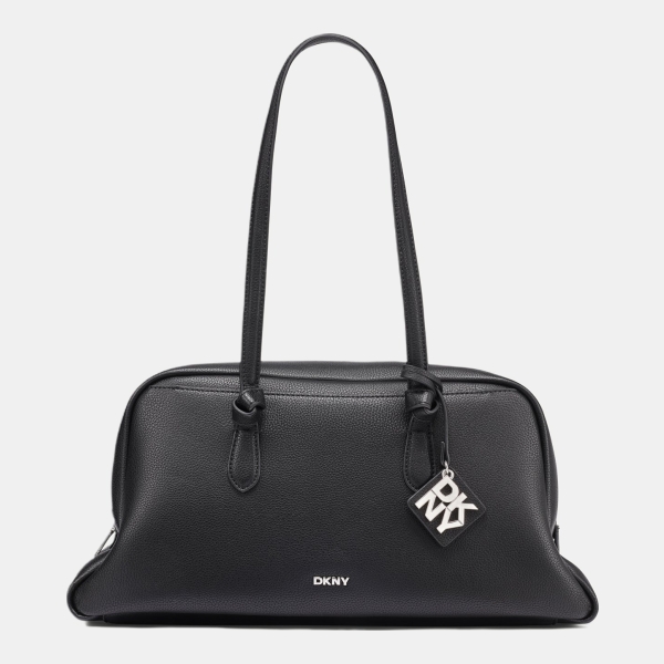DKNY ELIZA LARGE BOWLING BAG - Black/Silver