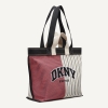 DKNY BRADY CANVAS STRIPE LOGO TOTE - Punch Multi - Image 3