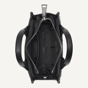 DKNY HADLEE MINI CROSSBODY - BLACK/SILVER - Image 6