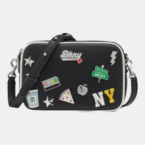 DKNY NELL CAMERA BAG - BLACK/MARSHMALLOW