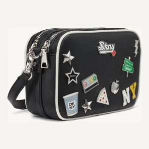DKNY NELL CAMERA BAG - Black/Marshmallow - Image 3