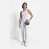 DKNY NELL SMALL SATCHEL CROSSBODY - BLACK/SILVER - Image 4