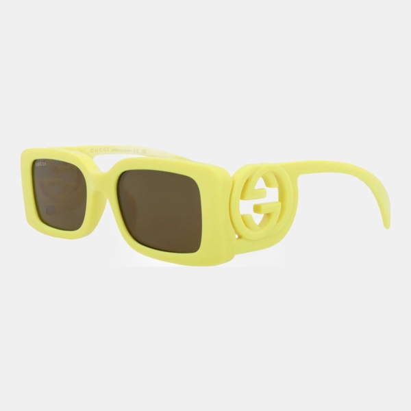 Gucci Women's Yellow Square Sunglasses