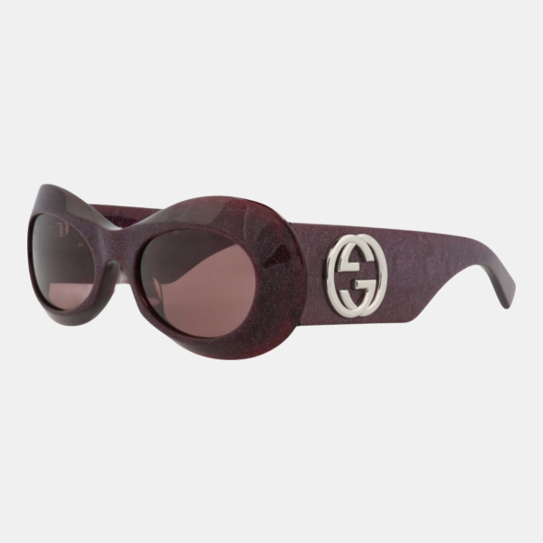 Gucci Women's Purple Round Sunglasses - Violet