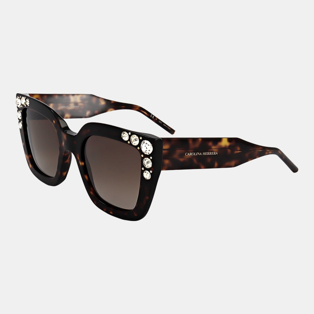 Carolina Herrera Women's Red Square Sunglasses - Havana