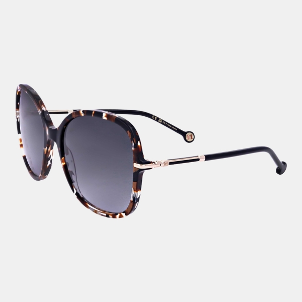 Carolina Herrera Women's Brown Butterfly Sunglasses - Black Havana Gold