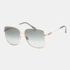 Jimmy Choo Hester Women's Black Square Sunglasses - Black Gold