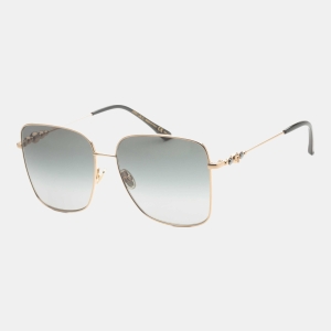 Jimmy Choo Hester Women's Black Square Sunglasses - Black Gold