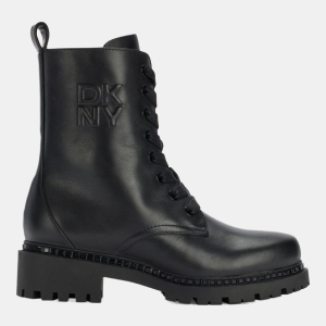 DKNY ROMMILY LACE UP BOOT - Black