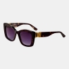 Karl Lagerfeld Women's Brown Cat-Eye Sunglasses - Tortoise