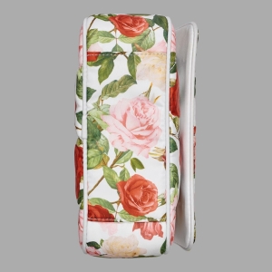 KARL LAGERFELD PARIS VOYAGE CROSSBODY WITH FLOWERS - Floral White - Image 5
