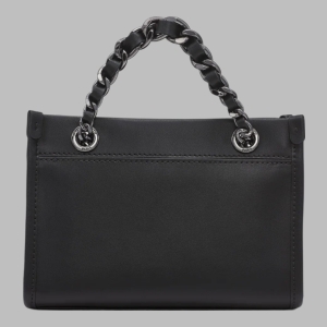 KARL LAGERFELD PARIS SAVOIE SMALL LEATHER CROSSBODY - Black - Image 4