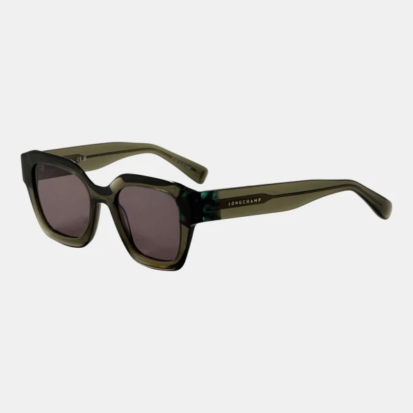 Longchamp Women's Green Square Sunglasses - Transparent Green