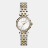 Michael Kors Mini Darci Quartz White Dial Women's Watch - Silver And Gold