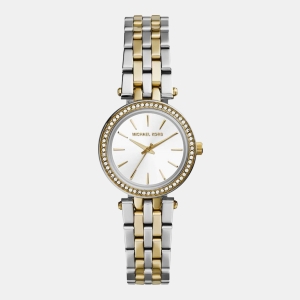 Michael Kors Mini Darci Quartz White Dial Women's Watch - Silver And Gold