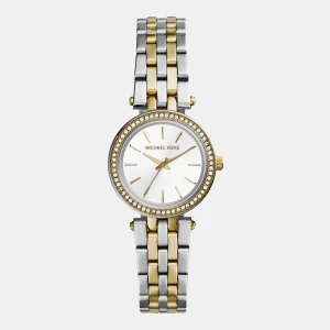 Michael Kors Mini Darci Quartz White Dial Women's Watch - Silver And Gold