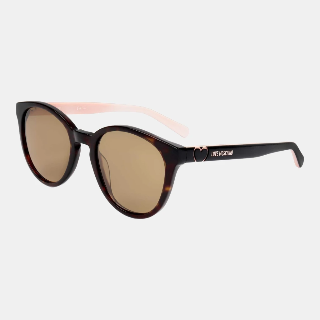 Moschino Women's Brown Round Sunglasses - Havana
