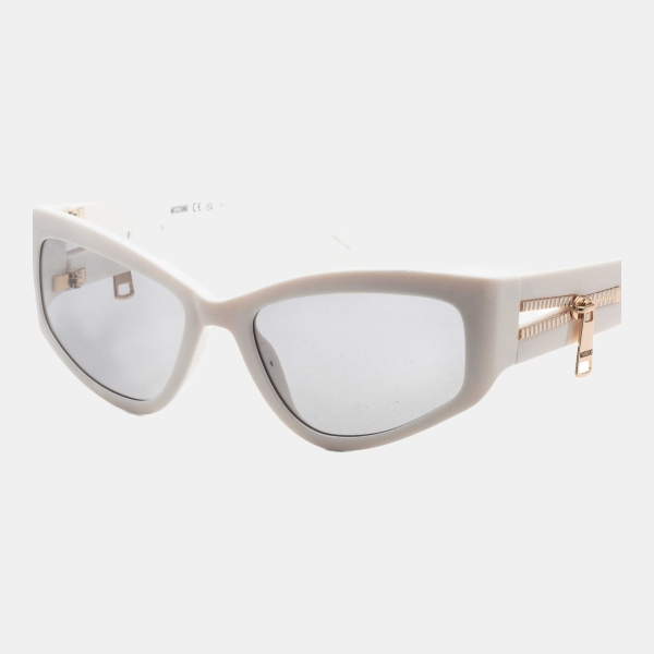 Moschino Women's White Rectangular Sunglasses - Ivory