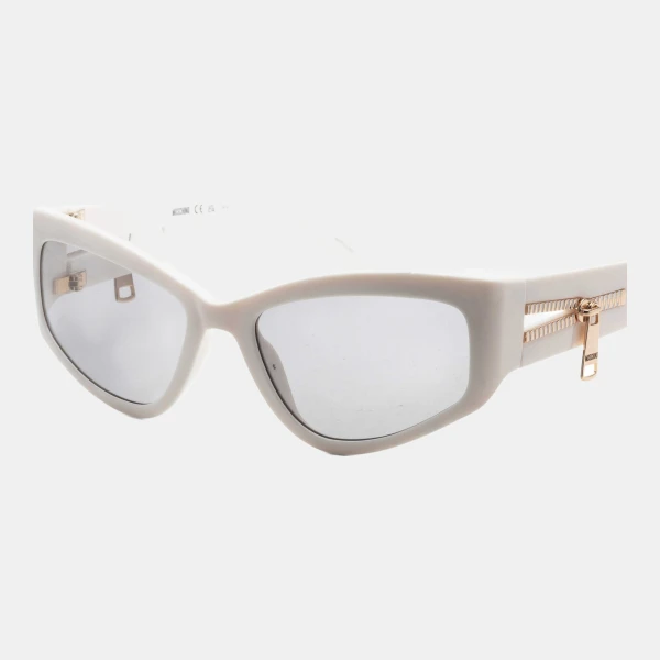 Moschino Women's White Rectangular Sunglasses - Ivory