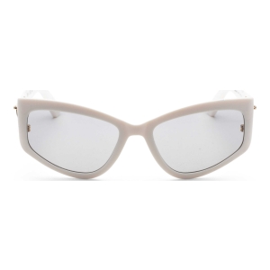 Moschino Women's White Rectangular Sunglasses - Ivory - Image 4