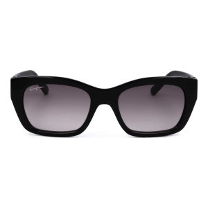 Ferragamo Women's Black Rectangular Sunglasses - Image 4